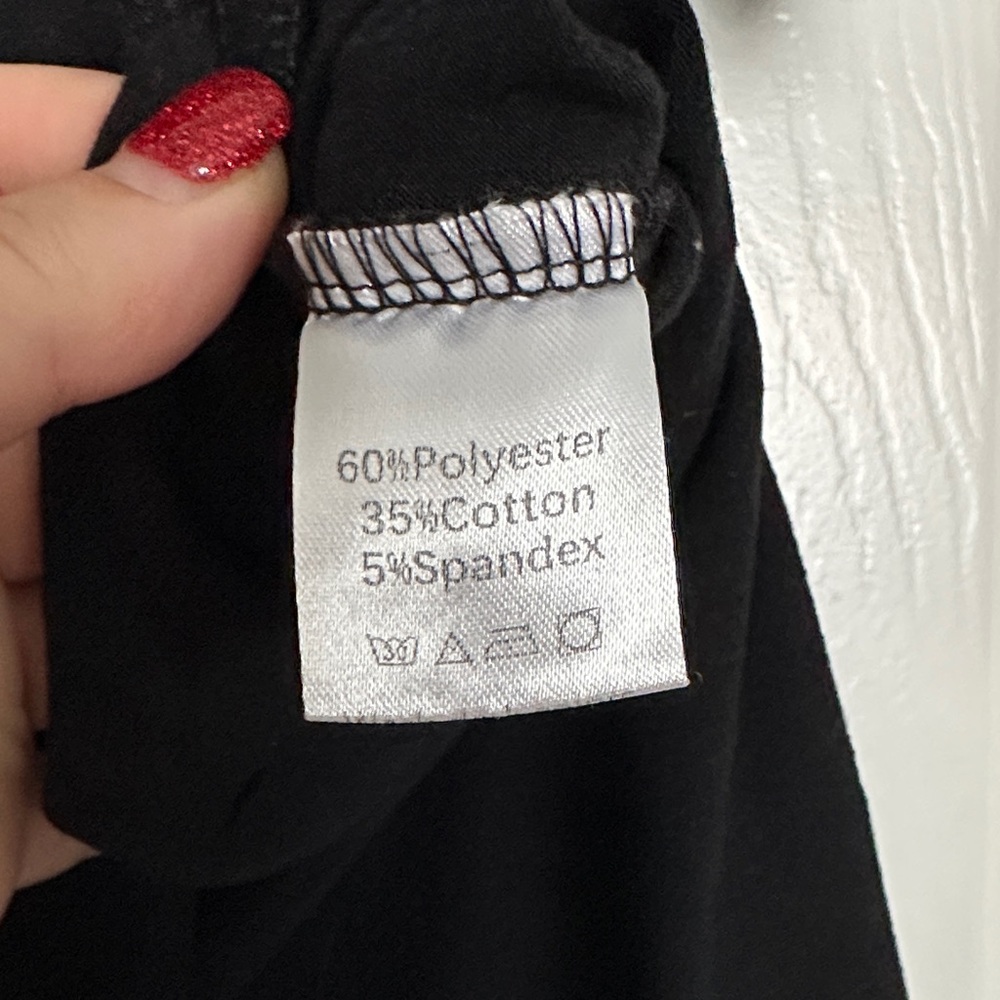 Black Women's Short Sleeve Tee - Picture 2 of 4